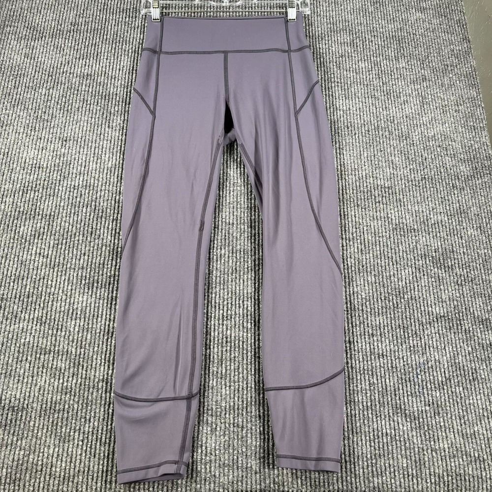 Lululemon Leggings Womens Size 6 Purple Activewear Soft Lightweight Gym Run Lift